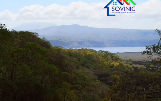 Terreno en venta vista a la laguna de Masaya