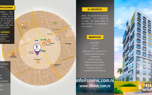 Venta / renta de Departamento en Managua Edificio Norte